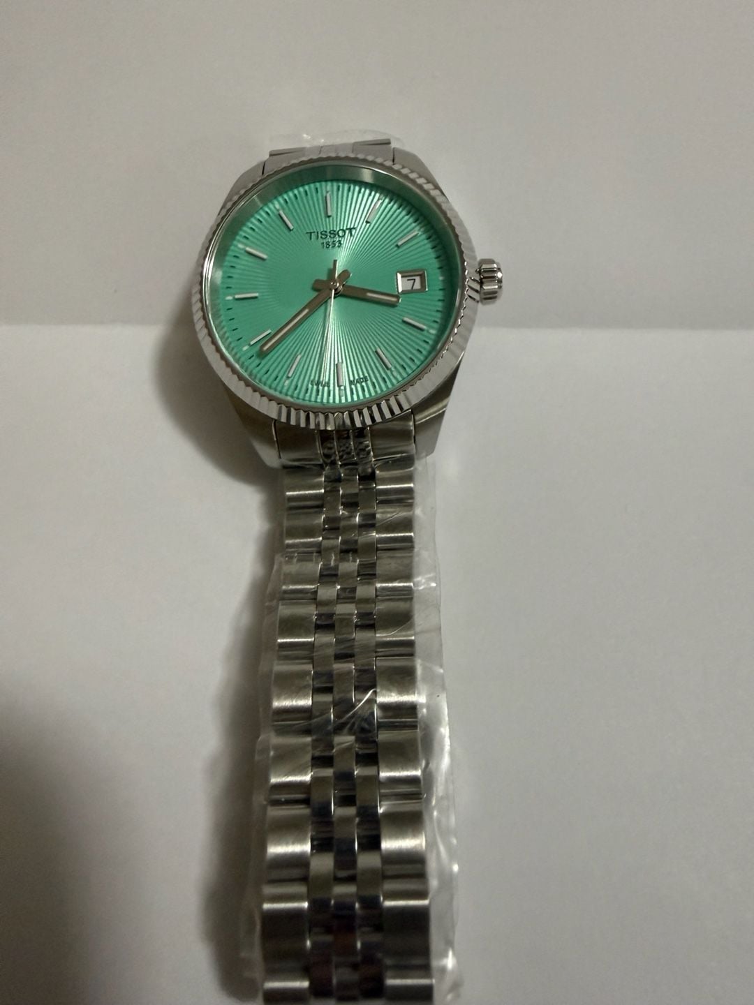 Tissot Ballade Watch 34mm Turquoise Dial Stainless Steel
